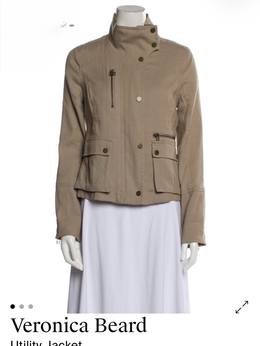 Veronica Beard Sandstone Utility Jacket